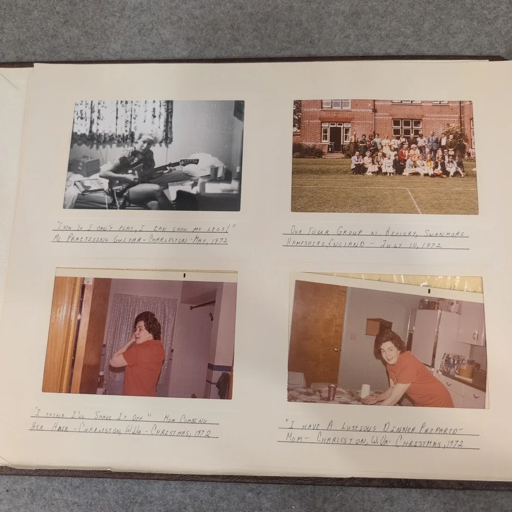 Vtg 1972-1973 Charleston WV Harrington Family Album USAF Col Patricia Harrington - Picture 3 of 16